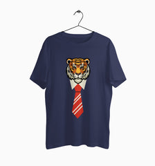 Male Round Neck Half Sleeve Classic | Office Tiger