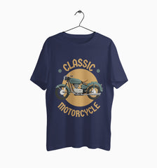 Male Round Neck Half Sleeve Classic | Classic Motorcycle