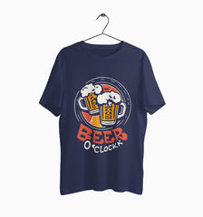 Male Round Neck Half Sleeve Classic | Beer O'Clock