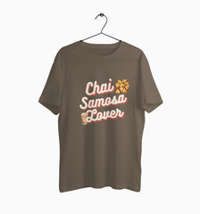 Male Round Neck Half Sleeve Classic Graphic Tshirt | Chai Samosa