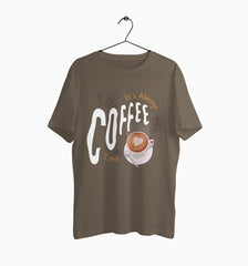 Male Round Neck Half Sleeve Classic | It's Always Coffee Time