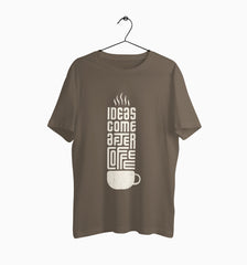 Male Round Neck Half Sleeve Classic | Ideas Come After Coffee