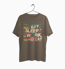 Male Round Neck Half Sleeve Classic | Eat Repeat