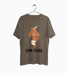 Male Round Neck Half Sleeve Classic | Gym Lover Bull