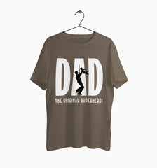 Male Round Neck Half Sleeve Classic | Dad : The Original Superhero