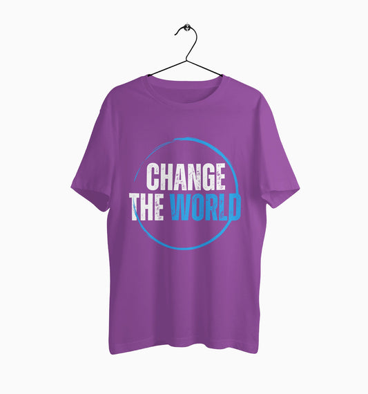 Male Round Neck Half Sleeve Classic | Change The World