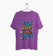 Male Round Neck Half Sleeve Classic | Eat Sleep