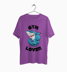 Male Round Neck Half Sleeve Classic | Gym Lover Shark