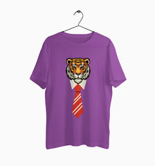 Male Round Neck Half Sleeve Classic | Office Tiger