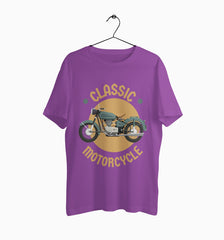 Male Round Neck Half Sleeve Classic | Classic Motorcycle