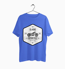 Male Round Neck Half Sleeve Classic | Classic Motorcycle