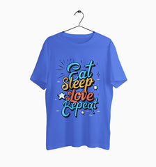 Male Round Neck Half Sleeve Classic | Eat Sleep