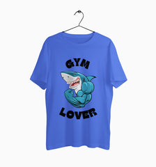 Male Round Neck Half Sleeve Classic | Gym Lover Shark