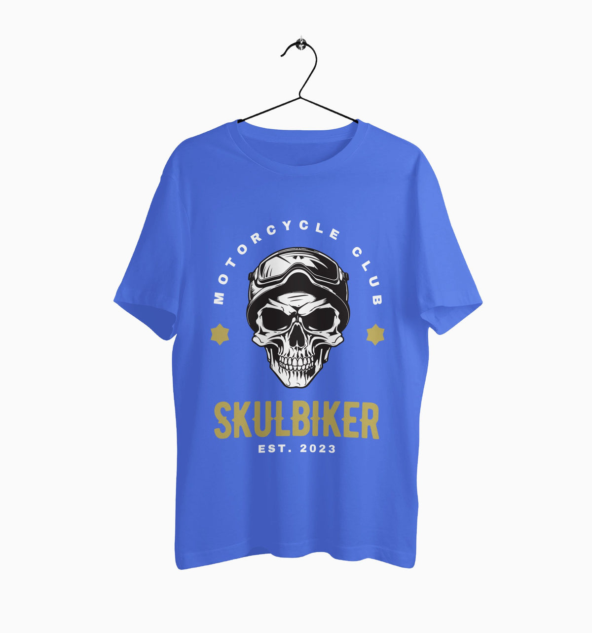 Male Round Neck Half Sleeve Classic | Skulbiker