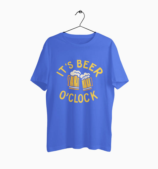 Male Round Neck Half Sleeve Classic | Its Beer O'Clock