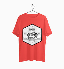 Male Round Neck Half Sleeve Classic | Classic Motorcycle