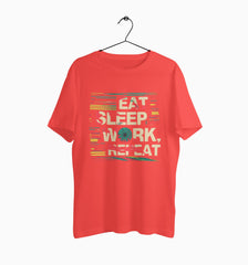 Male Round Neck Half Sleeve Classic | Eat Repeat