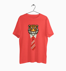 Male Round Neck Half Sleeve Classic | Office Tiger