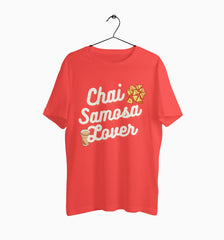 Male Round Neck Half Sleeve Classic | Chai samosa lover