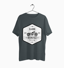 Male Round Neck Half Sleeve Classic | Classic Motorcycle