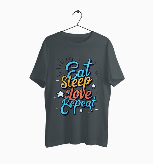 Male Round Neck Half Sleeve Classic | Eat Sleep