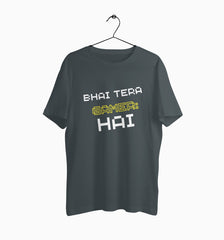 Male Round Neck Half Sleeve Classic | Bhai Tera Gamer Hai