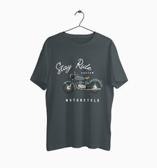 Male Round Neck Half Sleeve Classic | Stay Ride