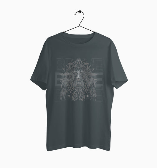 Male Round Neck Half Sleeve Classic | Wolf Tribal