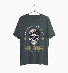 Male Round Neck Half Sleeve Classic | Skulbiker