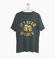 Male Round Neck Half Sleeve Classic | Its Beer O'Clock