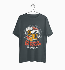 Male Round Neck Half Sleeve Classic | Beer O'Clock