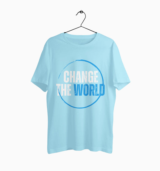 Male Round Neck Half Sleeve Classic | Change The World