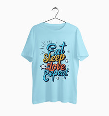 Male Round Neck Half Sleeve Classic | Eat Sleep