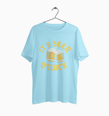 Male Round Neck Half Sleeve Classic | Its Beer O'Clock