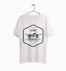 Male Round Neck Half Sleeve Classic | Classic Motorcycle