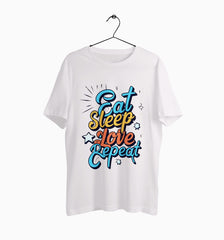 Male Round Neck Half Sleeve Classic | Eat Sleep