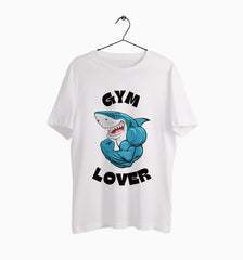 Male Round Neck Half Sleeve Classic | Gym Lover Shark