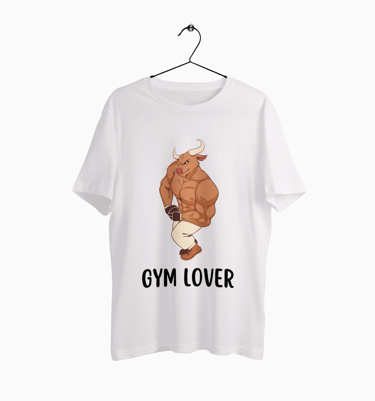 Male Round Neck Half Sleeve Classic | Gym Lover Bull