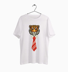 Male Round Neck Half Sleeve Classic | Office Tiger