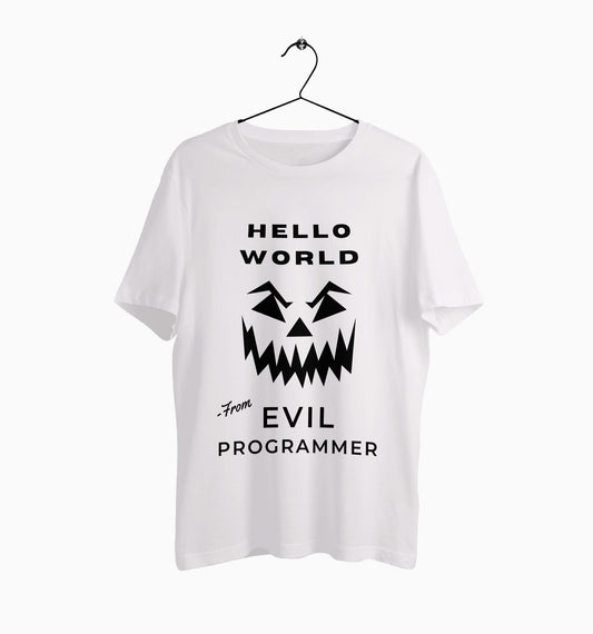 Male Round Neck Half Sleeve Classic | Evil Programmer