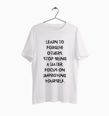 Male Round Neck Half Sleeve Classic | Learn To Forgive Others