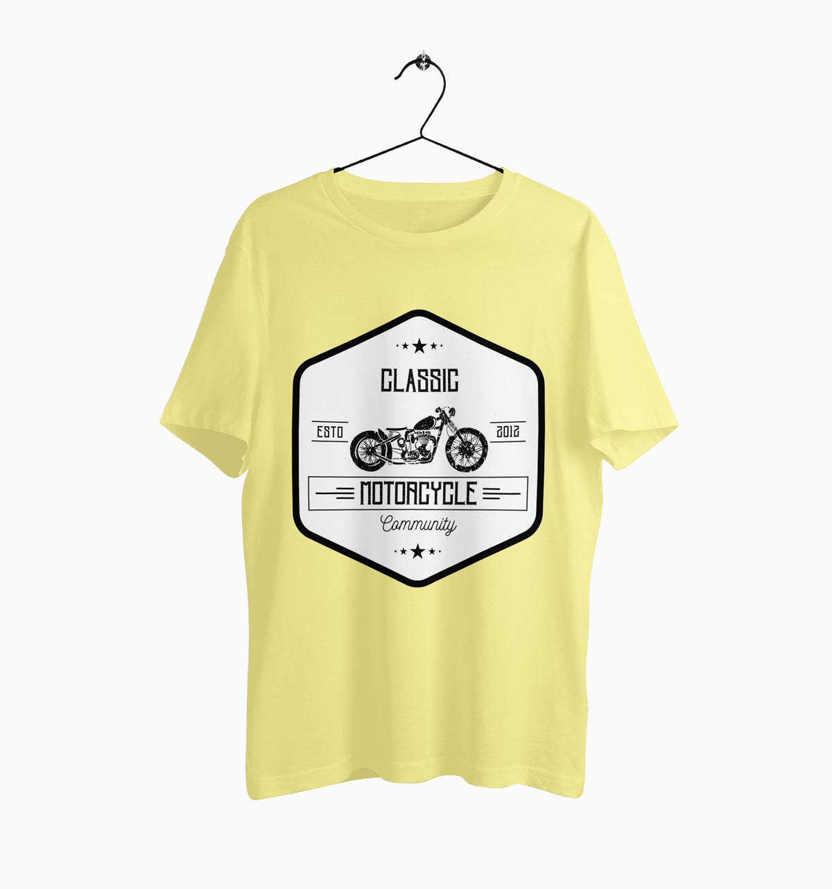 Male Round Neck Half Sleeve Classic | Classic Motorcycle