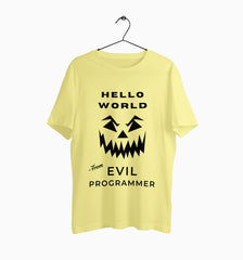 Male Round Neck Half Sleeve Classic | Evil Programmer