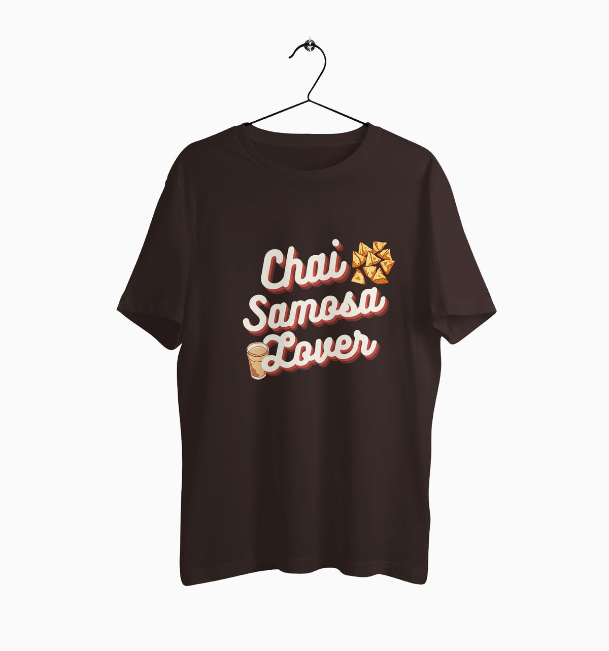 Male Round Neck Half Sleeve Classic Graphic Tshirt | Chai Samosa