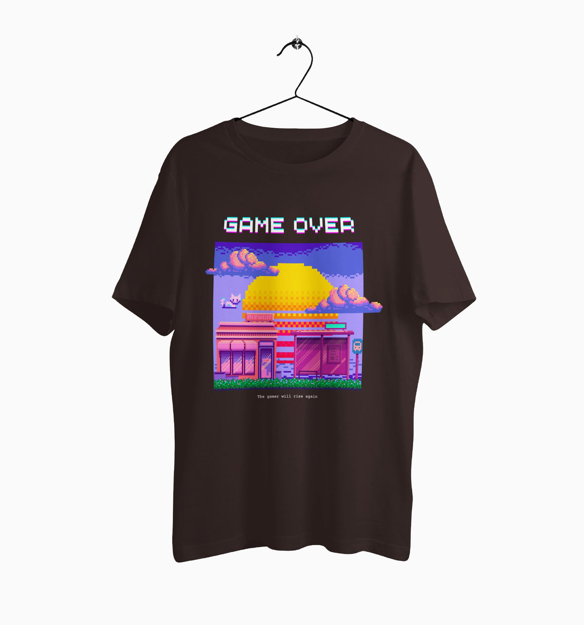 Male Round Neck Half Sleeve Classic | Game over