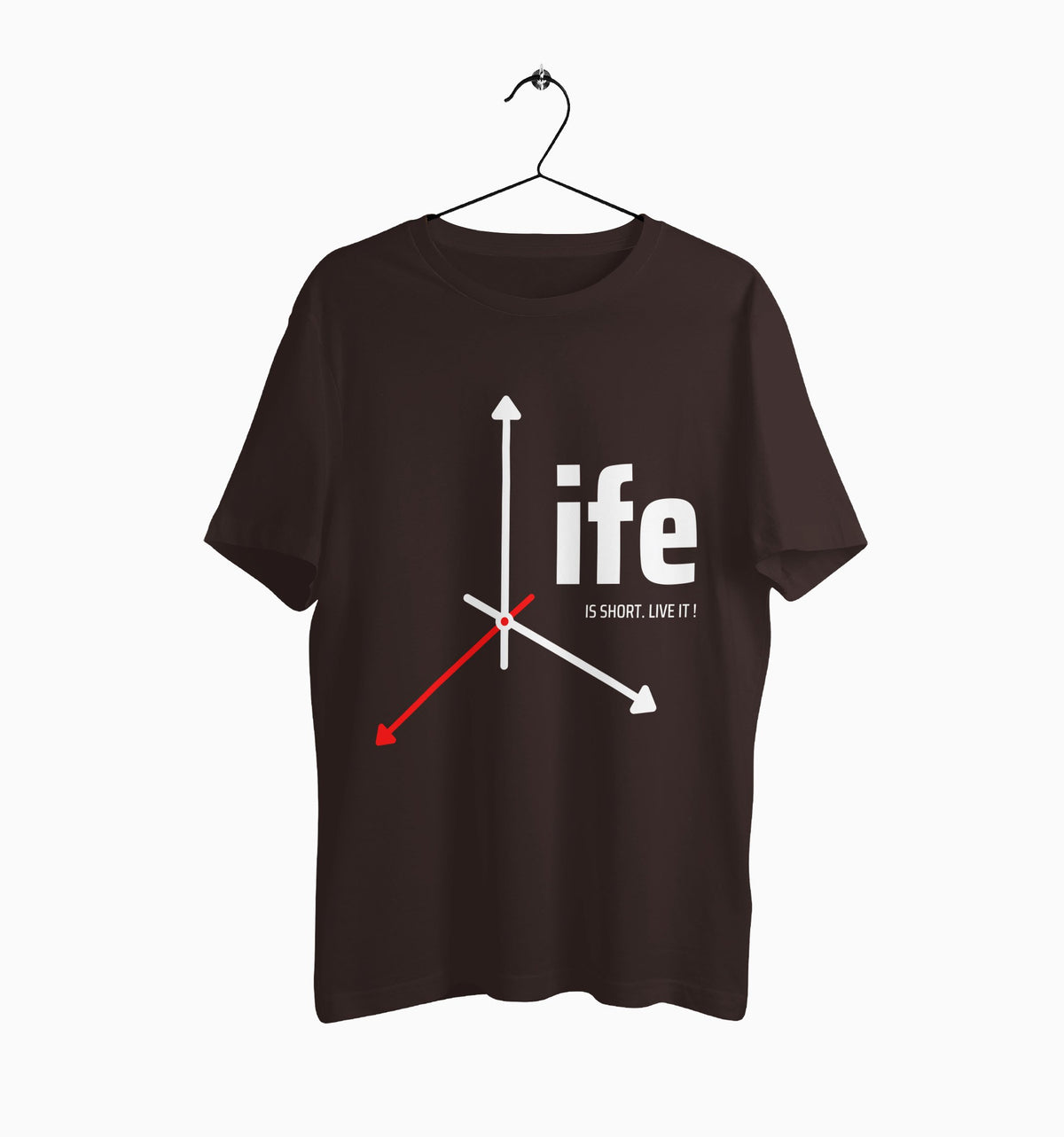 Male Round Neck Half Sleeve Classic | Life Is Short