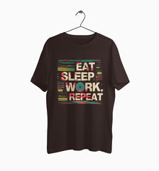 Male Round Neck Half Sleeve Classic | Eat Repeat