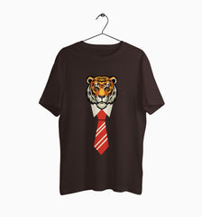 Male Round Neck Half Sleeve Classic | Office Tiger