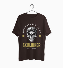 Male Round Neck Half Sleeve Classic | Skulbiker