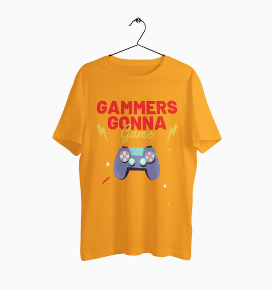 Male Round Neck Half Sleeve Classic | Gamers gona game